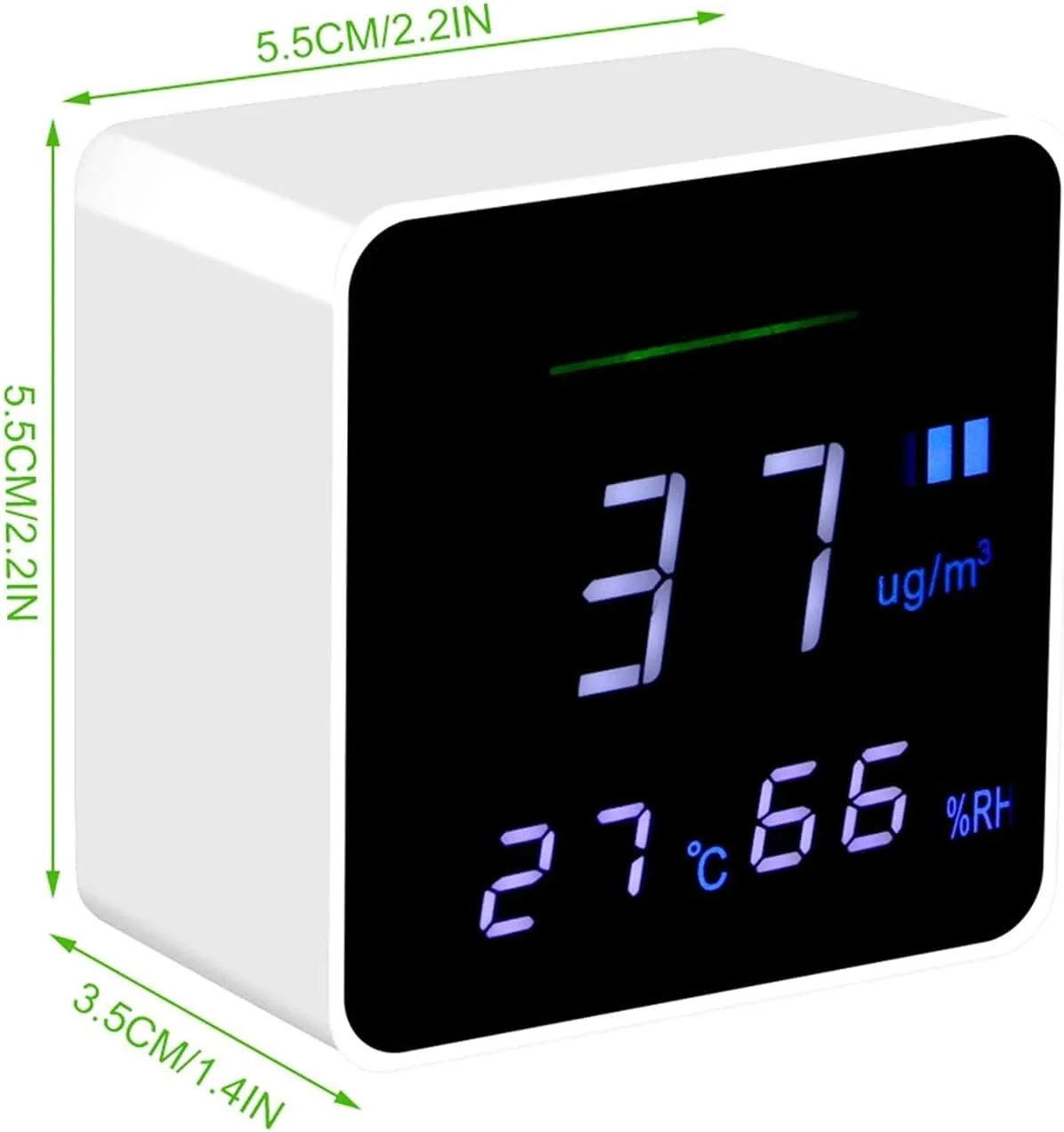 دستگاه سنجش کیفیت هوا ZXM، مناسب فضای داخلی و خارجی، برای ذرات معلق PM2.5، تستر کیفیت هوای BAIVON، دستگاه قابل حمل و جمع و جور تشخیص آلودگی