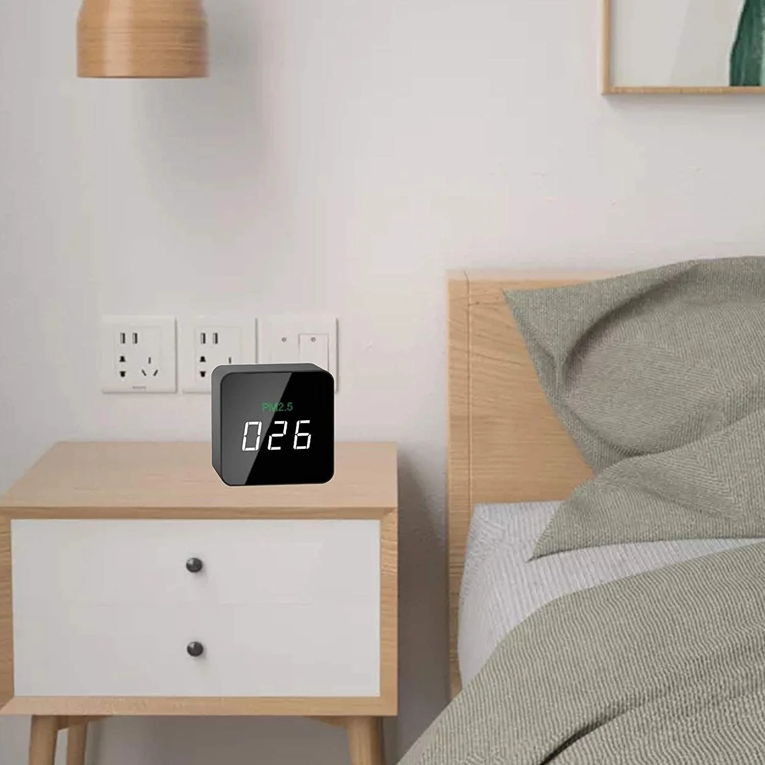 دستگاه تشخیص کیفیت هوای قابل حمل ZXM، فیلتر فرمالدئید TVOC HCHO، نمایشگر OLED با داده های دقیق و بلادرنگ برای خانه، اتاق خواب، دفتر، خودرو