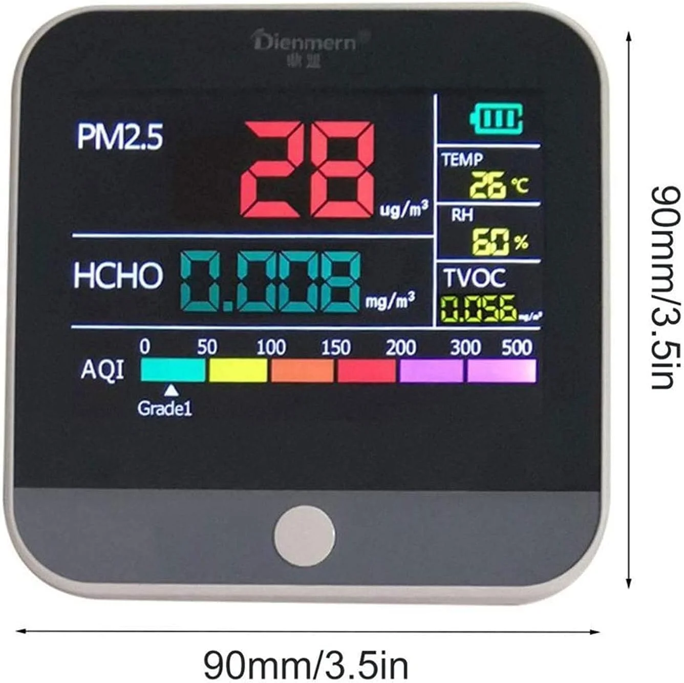 دستگاه سنجش کیفیت هوای داخل ساختمان ZXM - آنالیزور گاز PM2.5 فرمالدهید (HCHO) TVOC دستگاه سنجش کیفیت هوای داخل ساختمان ZXM - آنالیزور گاز PM2.5 فرمالدهید (HCHO) TVOC