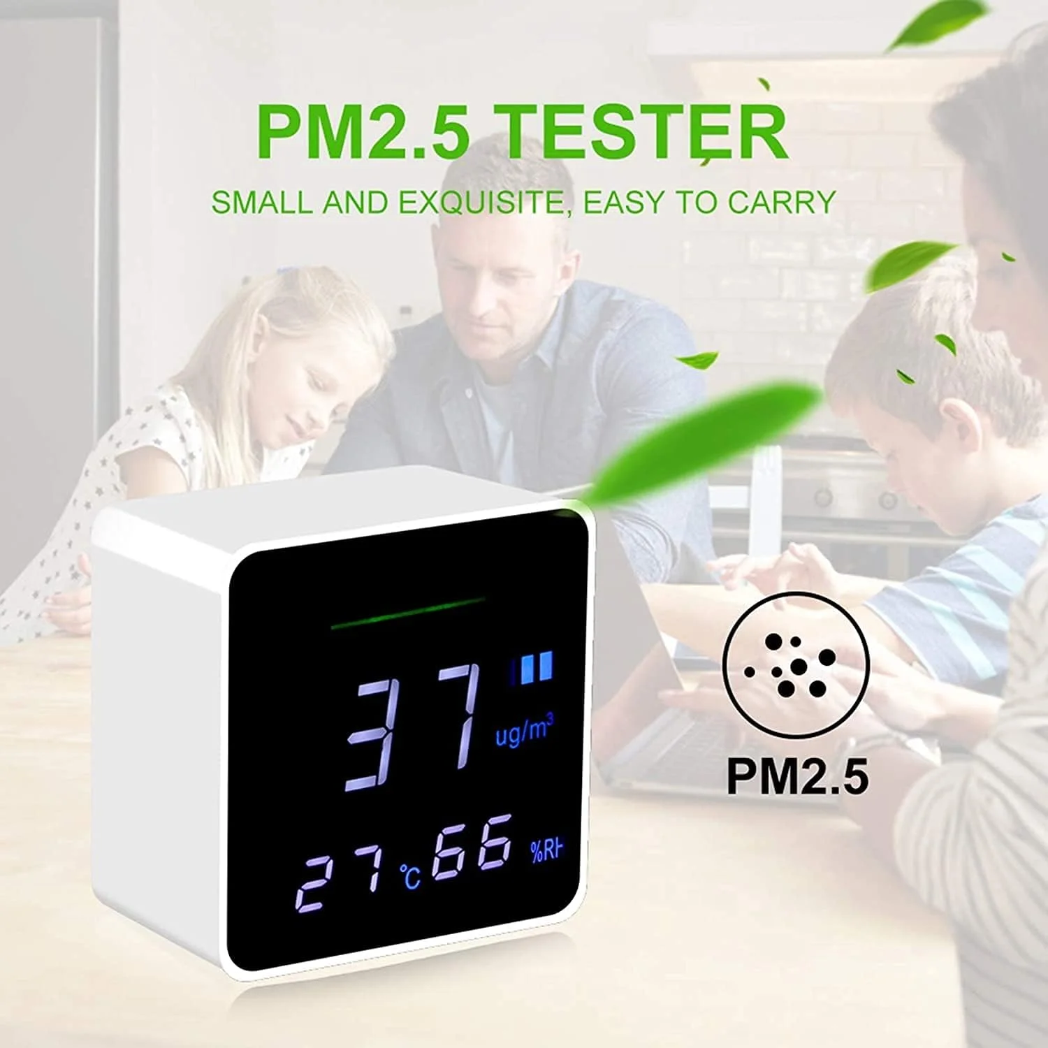 دستگاه سنجش کیفیت هوا ZXM، مناسب فضای داخلی و خارجی، برای ذرات معلق PM2.5، تستر کیفیت هوای BAIVON، دستگاه قابل حمل و جمع و جور تشخیص آلودگی