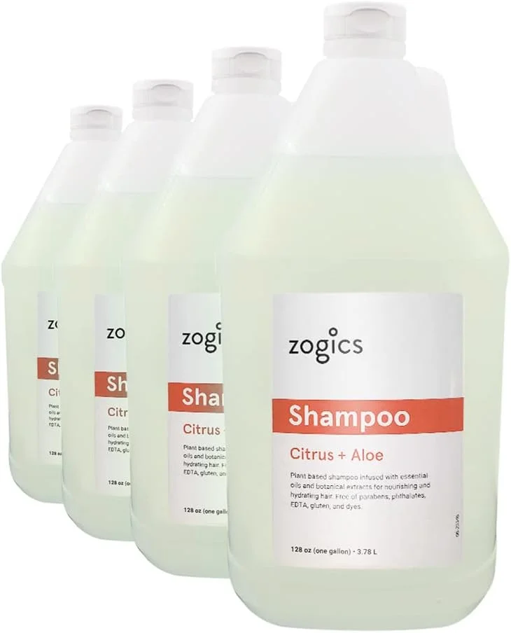 شامپو Zogics، شامپو با رایحه مرکبات + آلوئه ورا (4 گالن/جعبه)