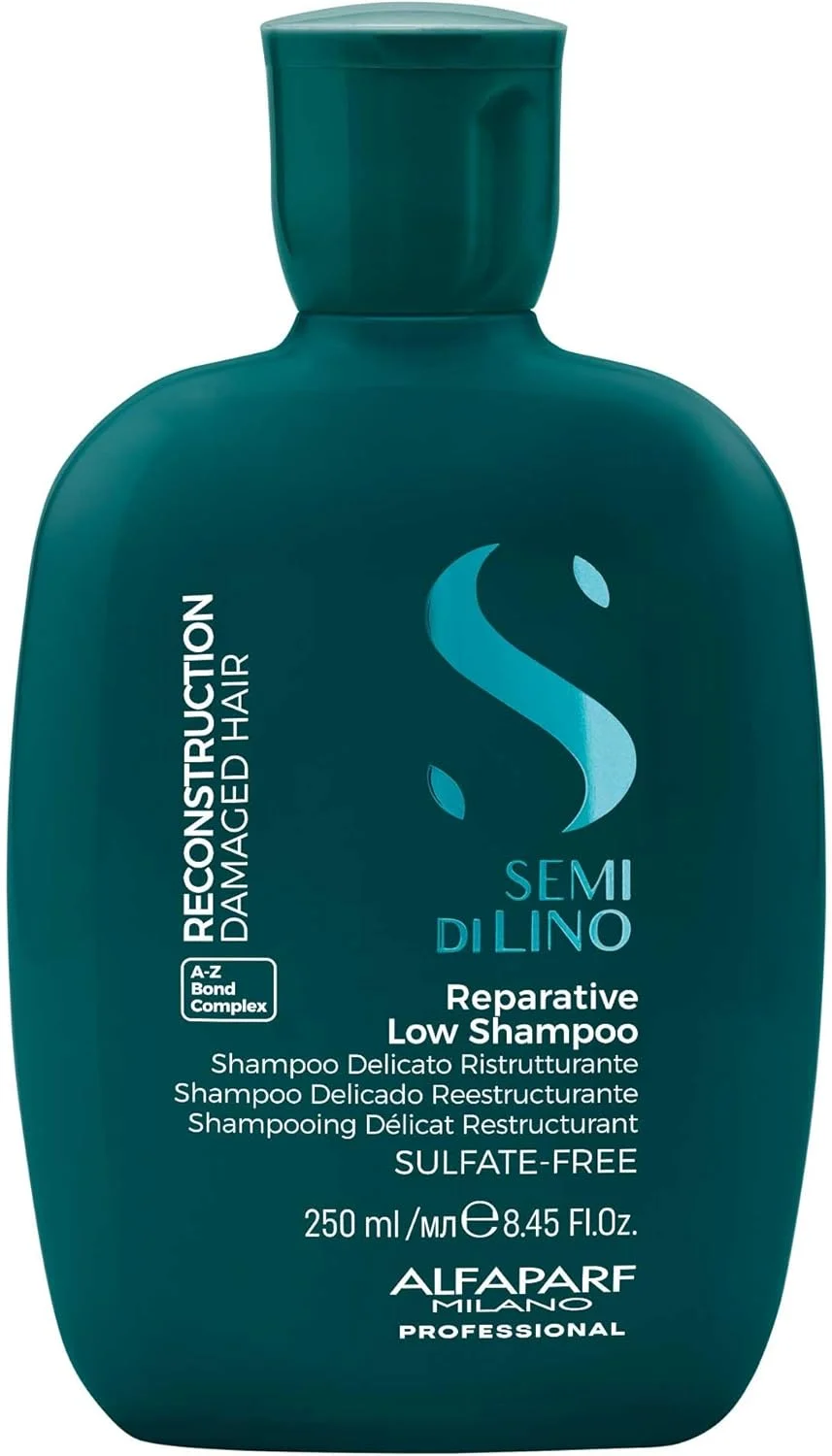 شامپو ترمیم کننده موهای آسیب دیده بدون سولفات Alfaparf Milano Semi di Lino Reconstruction - محافظ رنگ مو - ترمیم کننده، بازسازی کننده فیبر و خاصیت ارتجاعی - بدون پارابن - وگان (250 میلی لیتر) شامپو ترمیم کننده موهای آسیب دیده بدون سولفات Alfaparf Milano Semi di Lino Reconstruction - محافظ رنگ مو - ترمیم کننده، بازسازی کننده فیبر و خاصیت ارتجاعی - بدون پارابن - وگان (250 میلی لیتر)