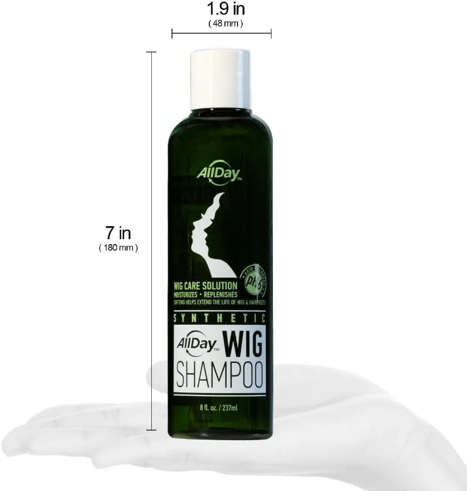 شامپو کلاه گیس مصنوعی AllDay Locks | احیا کننده و طراوت بخش | تمیز کننده و افزایش طول عمر کلاه گیس و تکه های مو | احساس نرمی و تازگی، رایحه انگور | 236 میلی لیتر شامپو کلاه گیس مصنوعی AllDay Locks | احیا کننده و طراوت بخش | تمیز کننده و افزایش طول عمر کلاه گیس و تکه های مو | احساس نرمی و تازگی، رایحه انگور | 236 میلی لیتر