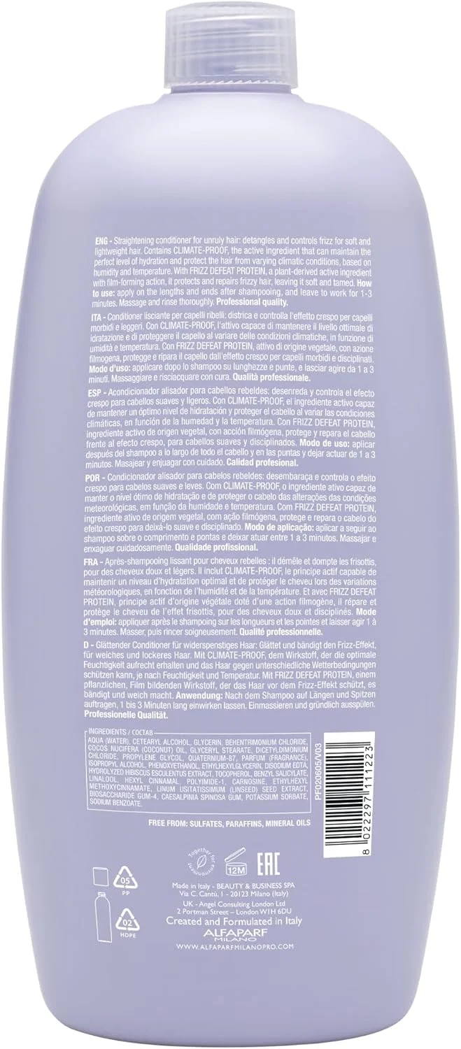 شامپو ملایم صاف کننده مو آلفاپارف میلانو سمی دی لینو مناسب موهای وز و سرکش - شامپو بدون سولفات - صاف کننده، کنترل کننده، آبرسان و نرم کننده موهای نامنظم، 1000 میلی لیتر شامپو ملایم صاف کننده مو آلفاپارف میلانو سمی دی لینو مناسب موهای وز و سرکش - شامپو بدون سولفات - صاف کننده، کنترل کننده، آبرسان و نرم کننده موهای نامنظم، 1000 میلی لیتر