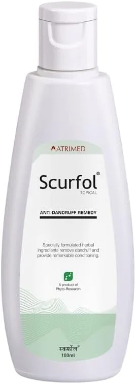 شامپو ضد شوره سر اسکرفول آتریمد | فرمول گیاهی آیورودا توسط دانشمندان گیاهی | غیر چسبنده، شستشوی آسان، کاهش دهنده پوسته ریزی و خارش | 100 میلی لیتر شامپو ضد شوره سر اسکرفول آتریمد | فرمول گیاهی آیورودا توسط دانشمندان گیاهی | غیر چسبنده، شستشوی آسان، کاهش دهنده پوسته ریزی و خارش | 100 میلی لیتر