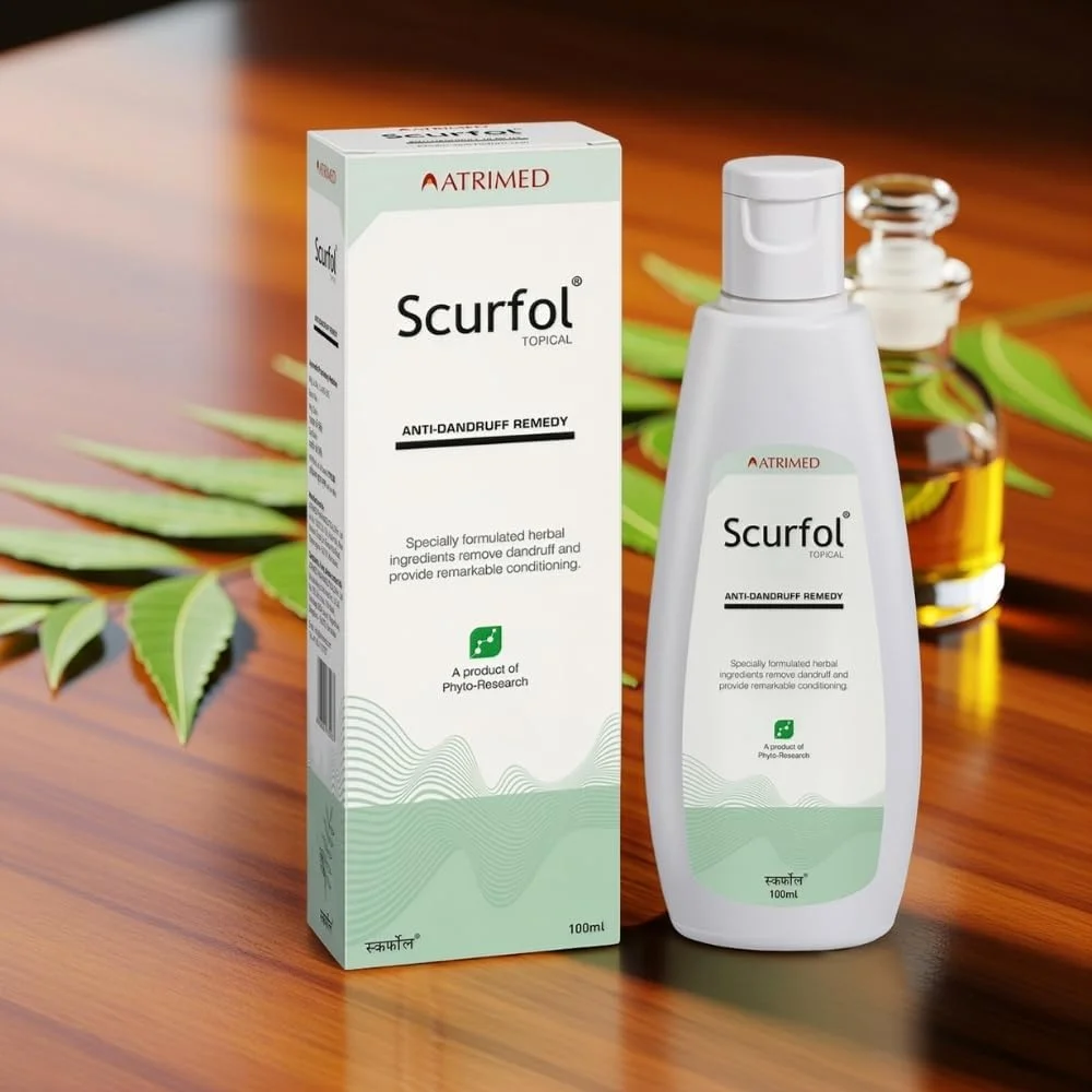 شامپو ضد شوره سر اسکرفول آتریمد | فرمول گیاهی آیورودا توسط دانشمندان گیاهی | غیر چسبنده، شستشوی آسان، کاهش دهنده پوسته ریزی و خارش | 100 میلی لیتر شامپو ضد شوره سر اسکرفول آتریمد | فرمول گیاهی آیورودا توسط دانشمندان گیاهی | غیر چسبنده، شستشوی آسان، کاهش دهنده پوسته ریزی و خارش | 100 میلی لیتر