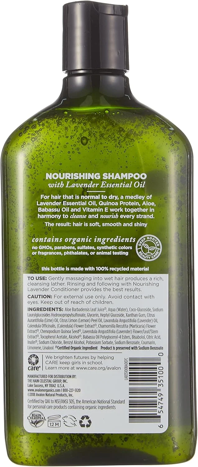 شامپو مغذی اسطوخودوس آوالون، 325 میلی لیتر