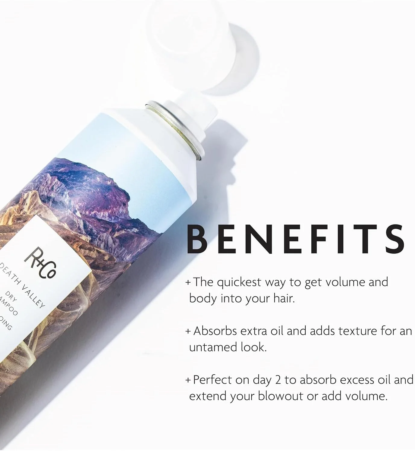 شامپو خشک دره مرگ R+Co | افزایش بافت + حجم + درخشش | وگان + بدون تست حیوانی | 187 میلی لیتر شامپو خشک دره مرگ R+Co | افزایش بافت + حجم + درخشش | وگان + بدون تست حیوانی | 187 میلی لیتر