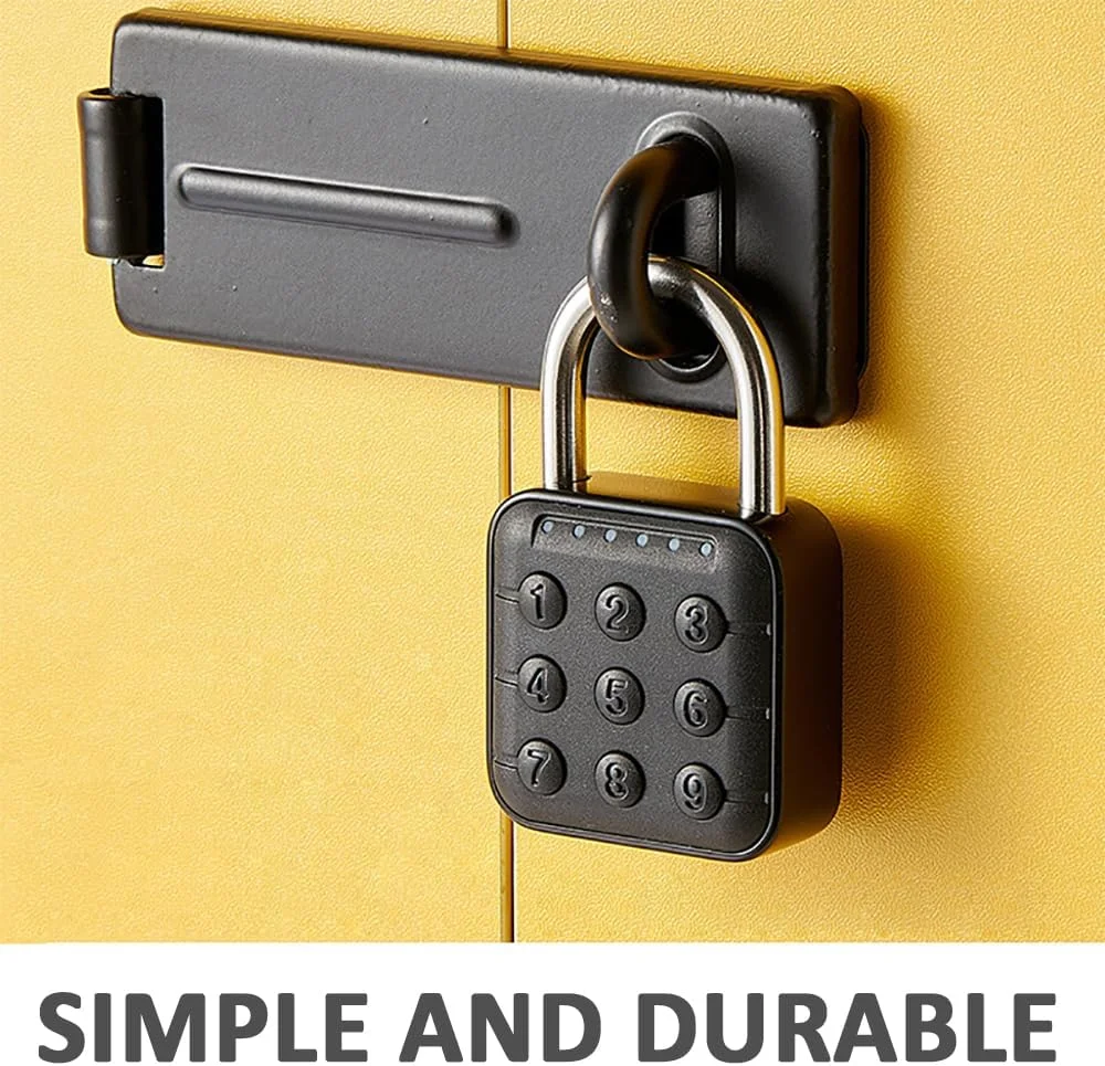 قفل الکترونیکی پدلاک روبیک، قفل رمز عبور 6 رقمی برای درب دروازه، انبار، مغازه، کسب و کار، جعبه ابزار، مدرسه، باشگاه ورزشی، دوچرخه، کابینت