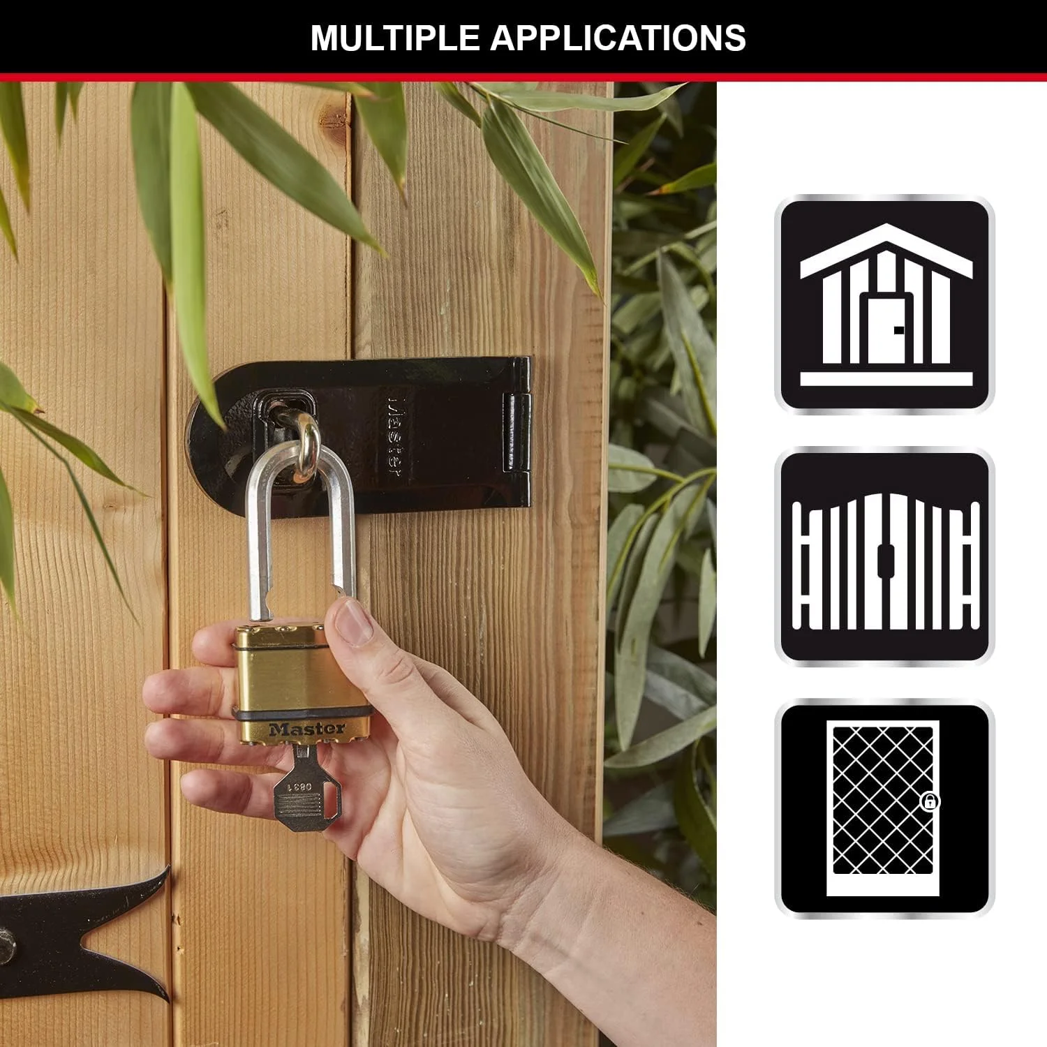 قفل های کتابی مسترلاک با امنیت بسیار بالا، سطح امنیت 9/10، مناسب فضای باز، کلیدی، فولاد لایه ای، مقاوم در برابر آب و هوا، میله متوسط، بسته 2 عددی قفل های کتابی مسترلاک با امنیت بسیار بالا، سطح امنیت 9/10، مناسب فضای باز، کلیدی، فولاد لایه ای، مقاوم در برابر آب و هوا، میله متوسط، بسته 2 عددی