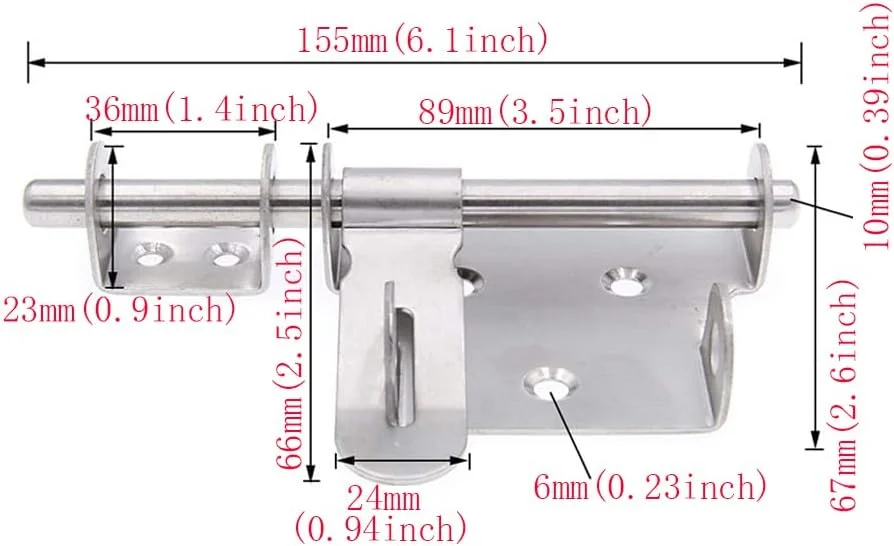قفل زبانه کشویی درب، قفل زبانه استیل ضد زنگ، زبانه با سوراخ قفل، بست ایمنی، قفل های کشویی استوانه ای، پرداخت برس خورده استیل ضد زنگ قفل زبانه کشویی درب، قفل زبانه استیل ضد زنگ، زبانه با سوراخ قفل، بست ایمنی، قفل های کشویی استوانه ای، پرداخت برس خورده استیل ضد زنگ