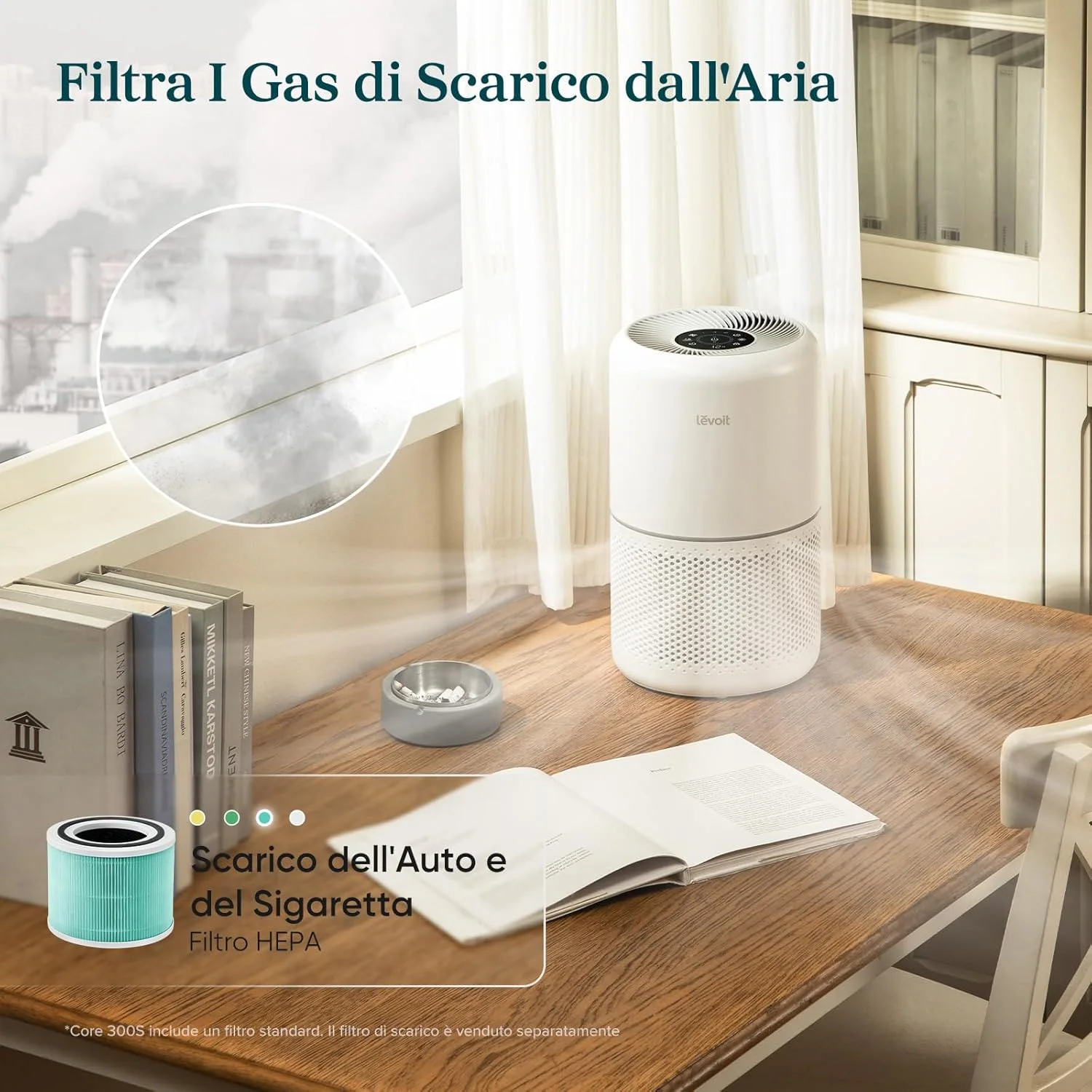 دستگاه تصفیه هوای LEVOIT برای آلرژی و ذرات PM2.5، فیلتر HEPA، کیفیت هوا، مقابله با 99.97% از کنهها، گرده، بوها، کپک، CADR 240 m³/h، 50 m²، 22 dB، حالت خواب و خودکار دستگاه تصفیه هوای LEVOIT برای آلرژی و ذرات PM2.5، فیلتر HEPA، کیفیت هوا، مقابله با 99.97% از کنهها، گرده، بوها، کپک، CADR 240 m³/h، 50 m²، 22 dB، حالت خواب و خودکار