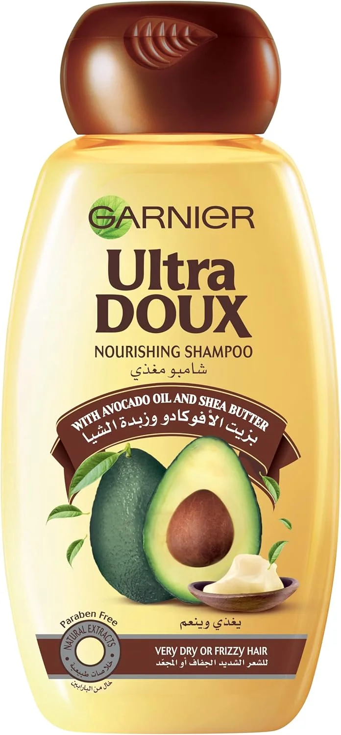 شامپو دوتایی روغن آووکادو و شی باتر گارنیه Ultra Doux حجم 600ml + 400ml