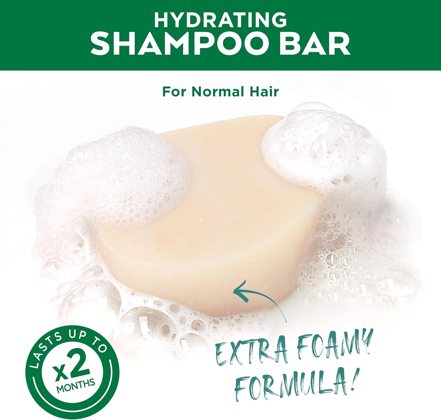 شامپو بار آبرسان نارگیل Garnier Ultimate Blends با آلوئه ورا برای موهای معمولی، 60 گرم