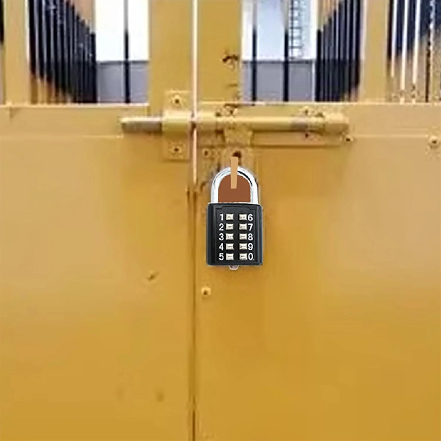 قفل رمزدار Zeng - قفل ترکیبی دکمه ای، قفل دیجیتال امنیتی ترکیبی دکمه ای، برای باشگاه یا کمدهای ورزشی، کیف، جعبه ابزار، حصار، کابینت قفل دار (مشکی 2 عددی)