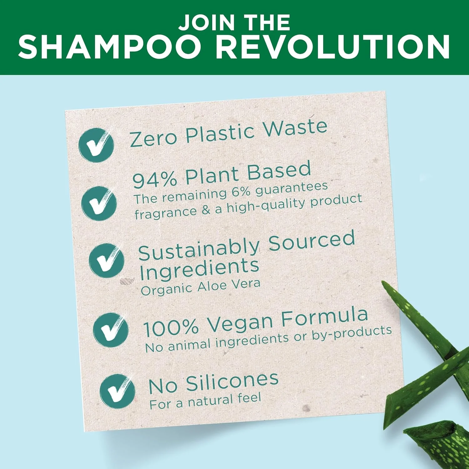 شامپو بار آبرسان نارگیل Garnier Ultimate Blends با آلوئه ورا برای موهای معمولی، 60 گرم