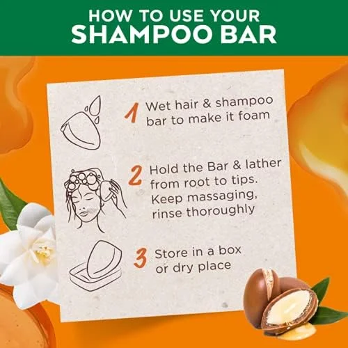 شامپو بار مغذی روغن های شگفت انگیز گارنیه آلتیمیت بلندز برای موهای خشک و کدر، شامپو جامد ۹۴% گیاهی با روغن آرگان و کاملیا، فرمول وگان، بدون سیلیکون، ۶۰ گرم شامپو بار مغذی روغن های شگفت انگیز گارنیه آلتیمیت بلندز برای موهای خشک و کدر، شامپو جامد ۹۴% گیاهی با روغن آرگان و کاملیا، فرمول وگان، بدون سیلیکون، ۶۰ گرم