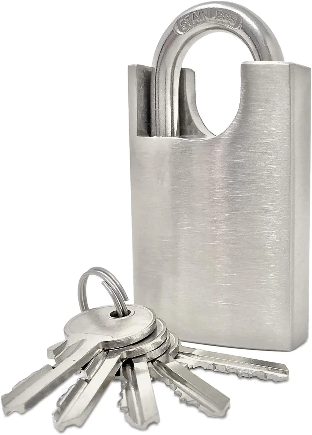 قفل آویز صنعتی سنگین 60 میلی متری استیل ضد زنگ اسمیت 2015 (شامل 5 کلید)