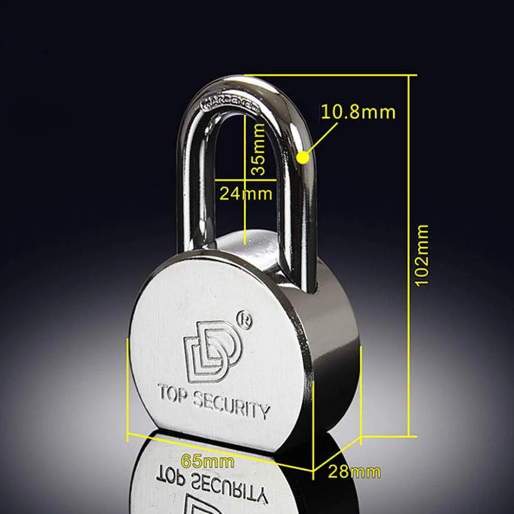 قفل آویز سنگین وظیفه در فضای باز، قفل های فولادی ضد آب برای فضای باز، خانه، گاراژ، باشگاه، کمد، کرکره، حصار، دوچرخه (همراه با 3 کلید) 102mmx65mm قفل آویز سنگین وظیفه در فضای باز، قفل های فولادی ضد آب برای فضای باز، خانه، گاراژ، باشگاه، کمد، کرکره، حصار، دوچرخه (همراه با 3 کلید) 102mmx65mm