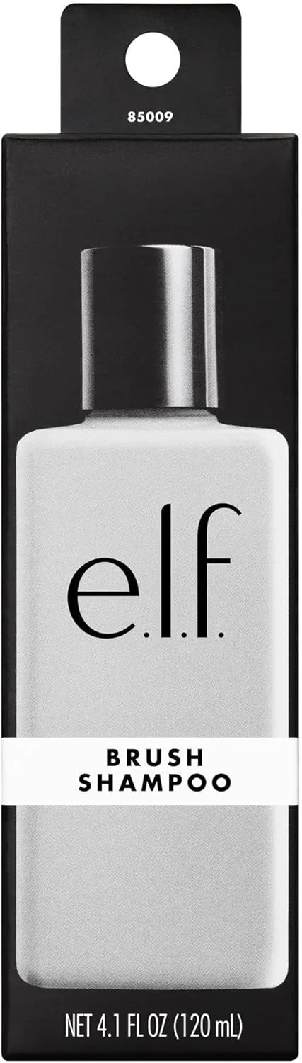 شامپو برس آرایشی ای.ال.اف، شستشوی آلودگی، مواد آرایشی، چربی و ذرات زائد و نرم کننده موهای برس، ساخته شده برای استفاده روزانه، وگان و بدون تست حیوانی، 120 میلی لیتر