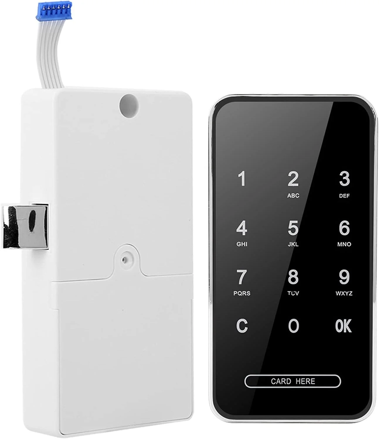 قفل الکترونیکی کابینت GUPE، قفل صفحه کلید لمسی دیجیتال بدون کلید، ورود رمز عبور و قفل کشویی کارت RFID، قفل کابینت برای کابینت اداری، کمد لباس، کشو، گنجه (سگک دستبند)