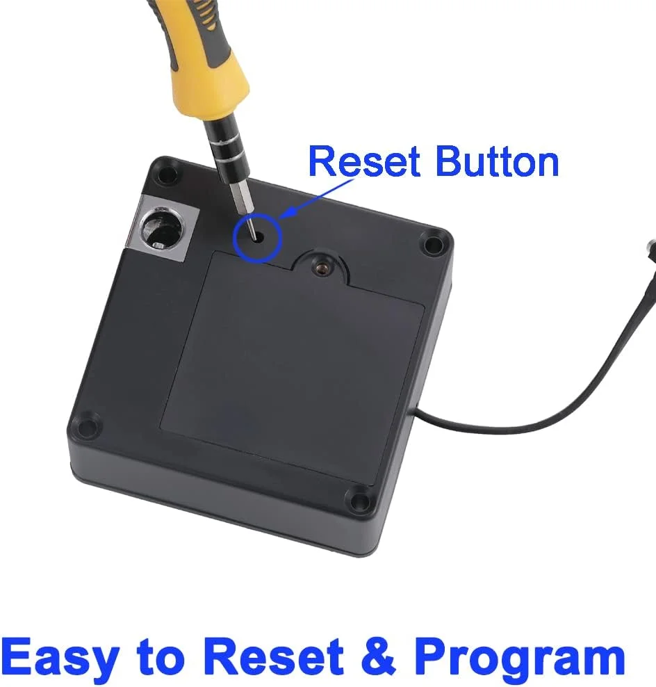 قفل الکترونیکی کابینت RFID Homello با کابل USB - قفل مخفی DIY برای کشو کابینت چوبی، کمد، جعبه اسلحه با 5 کارت/جاکلیدی