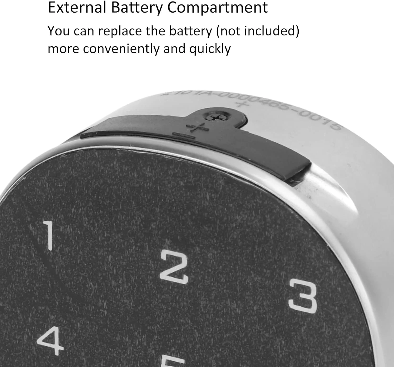 قفل الکترونیکی کابینت GUPE، قفل رمزدار الکترونیکی 9 دکمه لمسی با امنیت بالا و ضد سرقت به همراه محفظه باتری خارجی برای فایل، کمد و کشو (30 میلی متر)