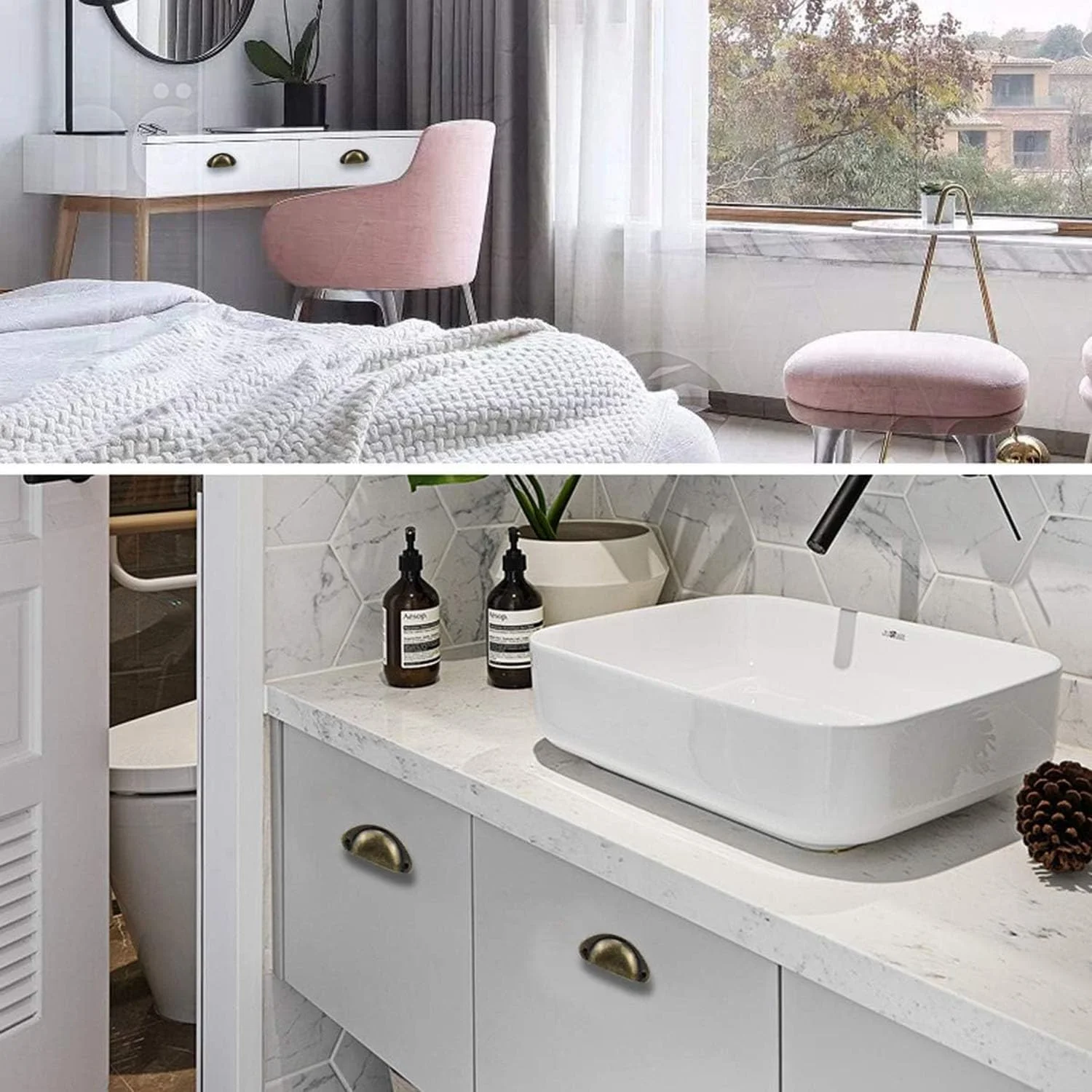 دستگیره مبلمان قدیمی Aputue، 12 عدد دستگیره قوی و بادوام با پیچ برنزی برای کابینت ها و کشوها برای قفسه، کابینت لباس، دستگیره پوسته ای درب کشو مبلمان قدیمی دستگیره مبلمان قدیمی Aputue، 12 عدد دستگیره قوی و بادوام با پیچ برنزی برای کابینت ها و کشوها برای قفسه، کابینت لباس، دستگیره پوسته ای درب کشو مبلمان قدیمی