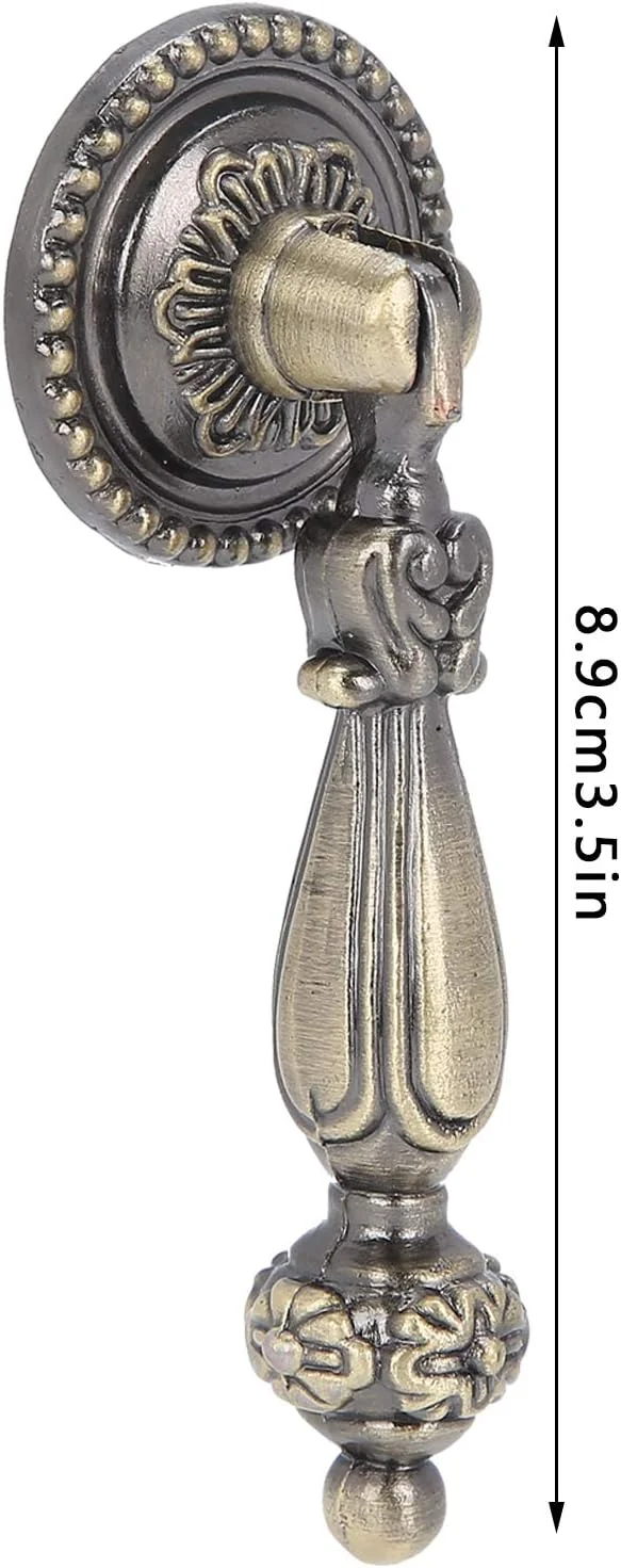 4 عدد دستگیره برنزی تک سوراخه تزئینی به همراه پیچ های نصب