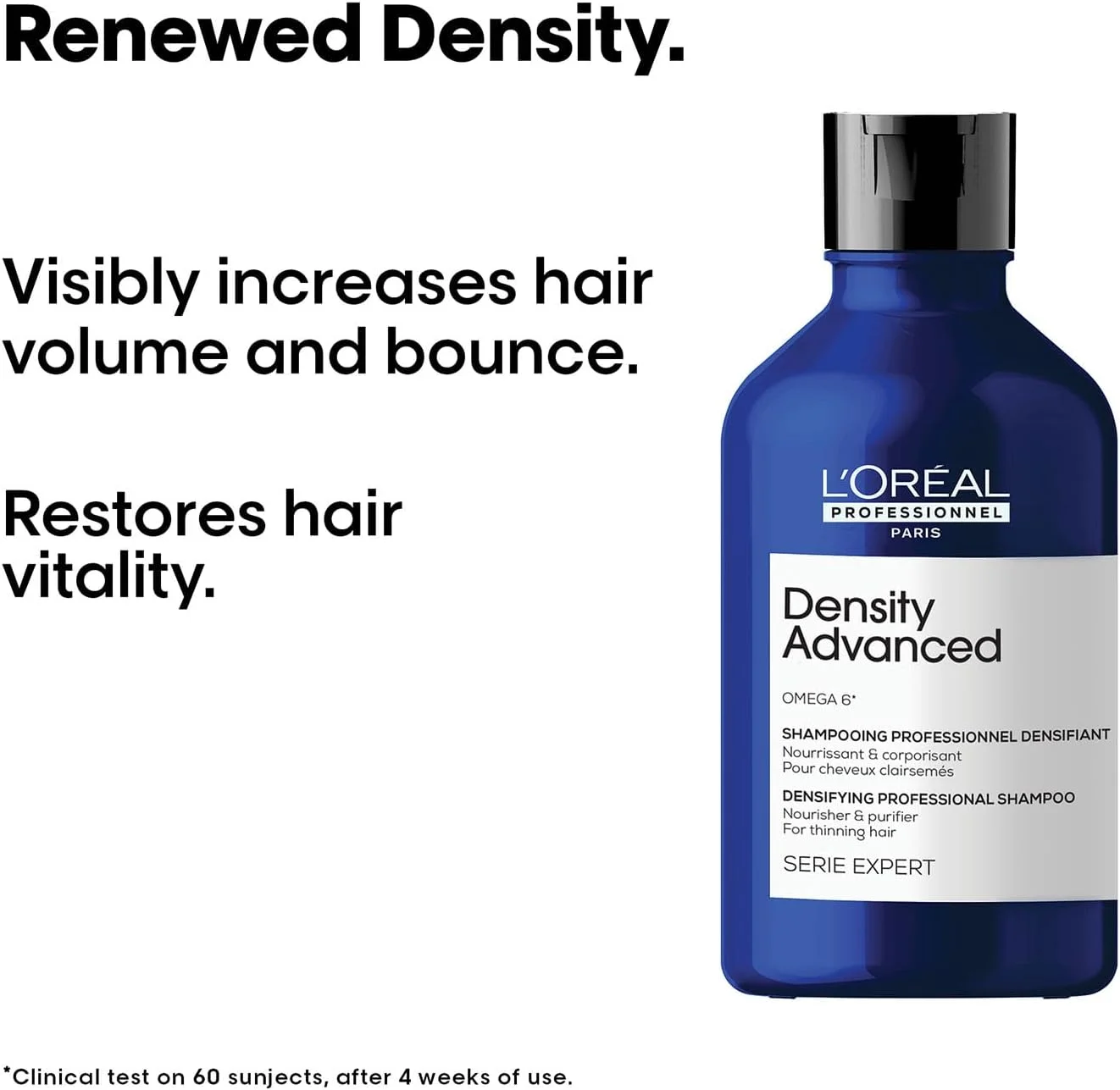 شامپو پاک کننده و حجم دهنده مو لورآل پروفشنال سریوکسایل ادونسد | برای رشد مو | غنی شده با منیزیم | افزایش 22 درصدی حجم فوری | سری اکسپرت | 300 میلی لیتر