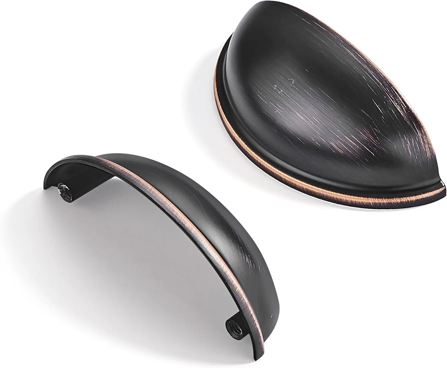 دستگیره کابینت مدل CABDM بسته 10 عددی، رنگ برنز روغنی، سایز 2-1/2 اینچ (64 میلی متر) فاصله مرکز تا مرکز