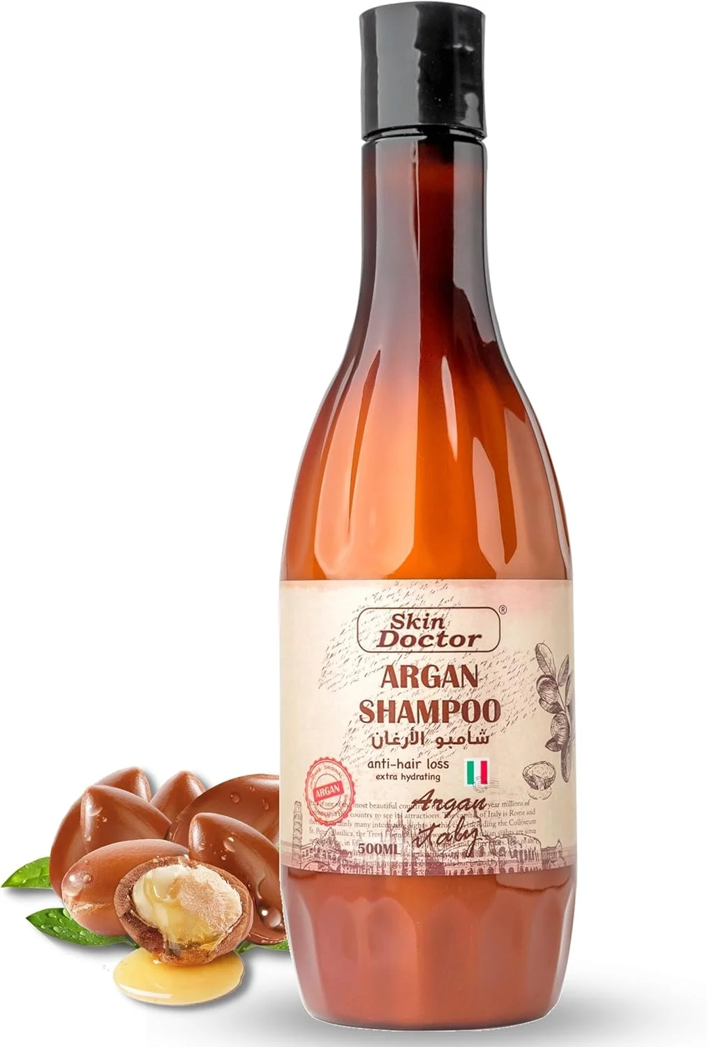 شامپو روغن آرگان مراکشی - روغن آرگان پرس سرد برای کمک به مرطوب کردن، نرم کردن و تقویت موهای آسیب دیده و خشک و وز - ضد ریزش مو - آبرسان اضافی - مراقبت از مو ضد پیری (500 میلی لیتر) شامپو روغن آرگان مراکشی - روغن آرگان پرس سرد برای کمک به مرطوب کردن، نرم کردن و تقویت موهای آسیب دیده و خشک و وز - ضد ریزش مو - آبرسان اضافی - مراقبت از مو ضد پیری (500 میلی لیتر)