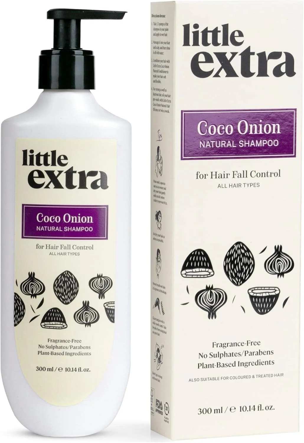 شامپو طبیعی پیاز نارگیل Little Extra برای کنترل ریزش مو و رشد مو، بدون پارابن، SLS، سیلیکون و سولفات، 100% وگان با شیر نارگیل، روغن پیاز برای زنان و مردان، 300 میلی لیتر شامپو طبیعی پیاز نارگیل Little Extra برای کنترل ریزش مو و رشد مو، بدون پارابن، SLS، سیلیکون و سولفات، 100% وگان با شیر نارگیل، روغن پیاز برای زنان و مردان، 300 میلی لیتر