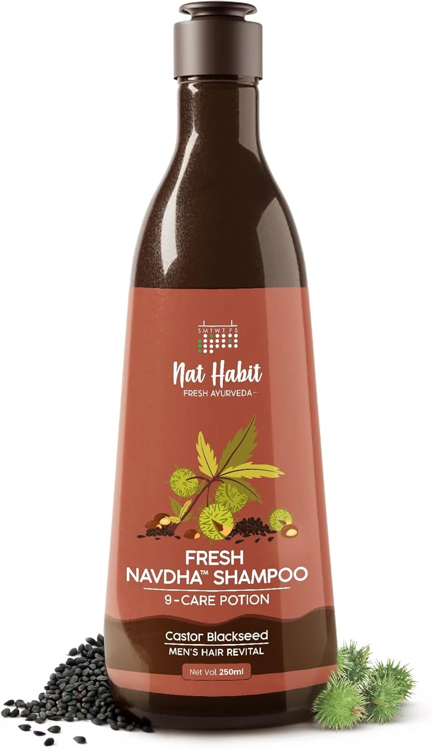 شامپو ناوذای کرچک و دانه سیاه Nat Habit - پاک کننده طبیعی برای آقایان، افزایش درخشندگی فوق العاده، حفظ و انتقال رطوبت، برای موهای قوی و درخشان (بسته 2 عددی 250 میلی لیتری) شامپو ناوذای کرچک و دانه سیاه Nat Habit - پاک کننده طبیعی برای آقایان، افزایش درخشندگی فوق العاده، حفظ و انتقال رطوبت، برای موهای قوی و درخشان (بسته 2 عددی 250 میلی لیتری)