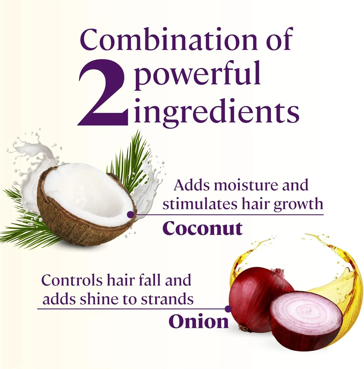 شامپو طبیعی پیاز نارگیل Little Extra برای کنترل ریزش مو و رشد مو، بدون پارابن، SLS، سیلیکون و سولفات، 100% وگان با شیر نارگیل، روغن پیاز برای زنان و مردان، 300 میلی لیتر