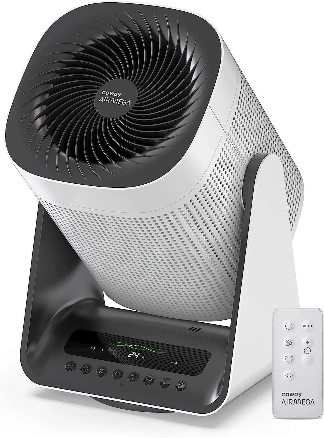 دستگاه تصفیه هوا Coway Airmega AIM (AP-0623B) مناسب منزل، پوشش دهی تا 33 متر مربع، عمر فیلتر طولانی 8500 ساعت (تقریباً 1.5-2 سال)، از بین برنده ویروس و ذرات PM 0.01 با راندمان 99.999٪، سفید