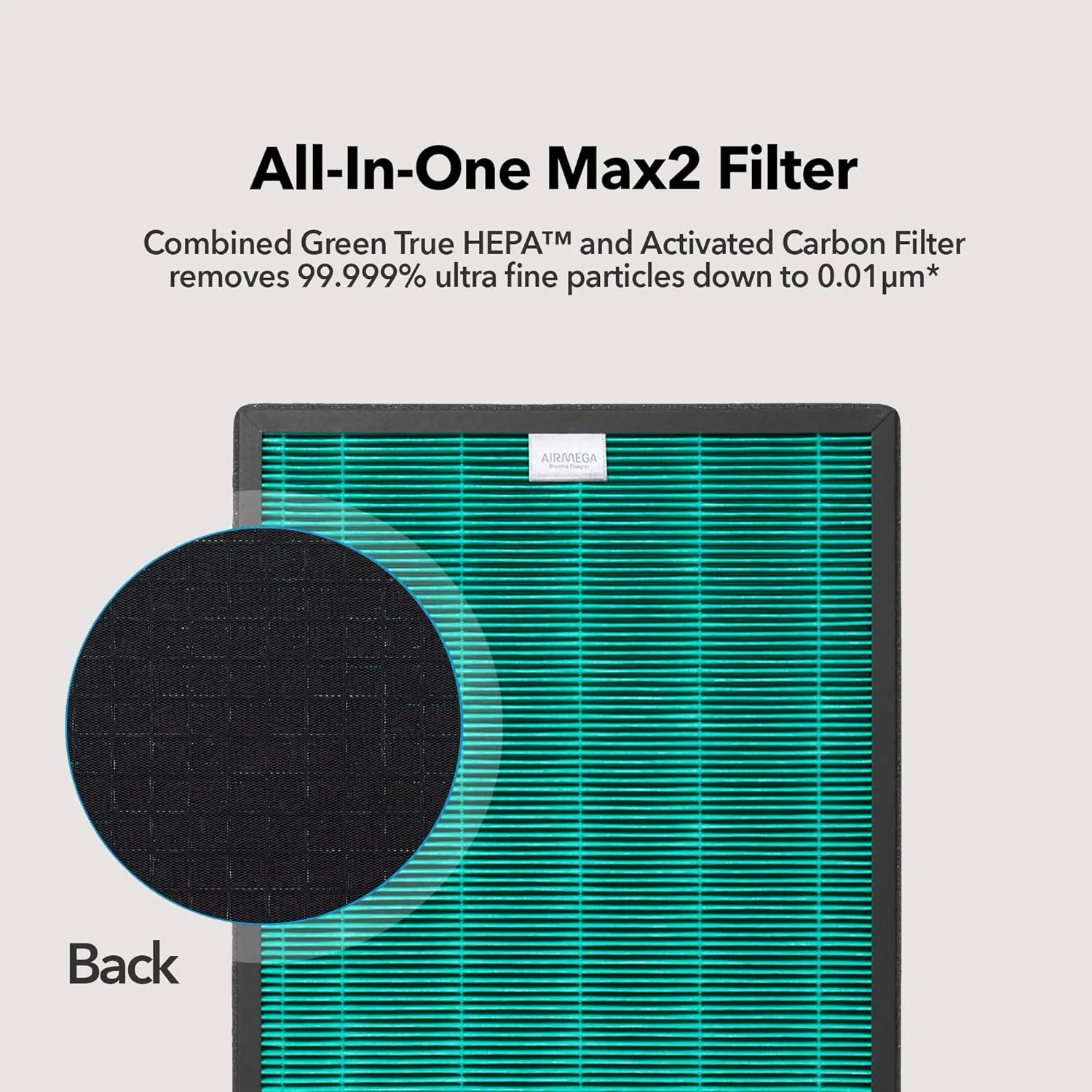 دستگاه تصفیه هوا Coway Airmega Icon True HEPA با قابلیت نظارت بر کیفیت هوا، حالت خودکار، نشانگر فیلتر و شارژر بی‌سیم، پوشش 60 متر مربع، بژ