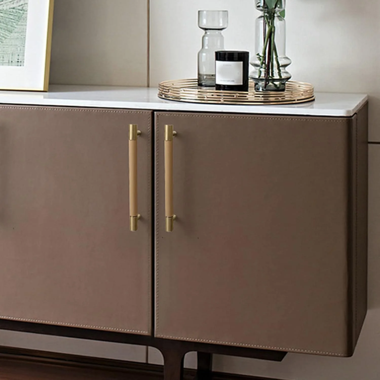 دستگیره درب کابینت Cryfokt، دستگیره های کابینت آشپزخانه مقاوم در برابر سایش با پیچ، دستگیره کشویی لوکس، دستگیره های کشویی آشپزخانه برای کشوها، کیف ها، کابینت ها، کمدها، درها