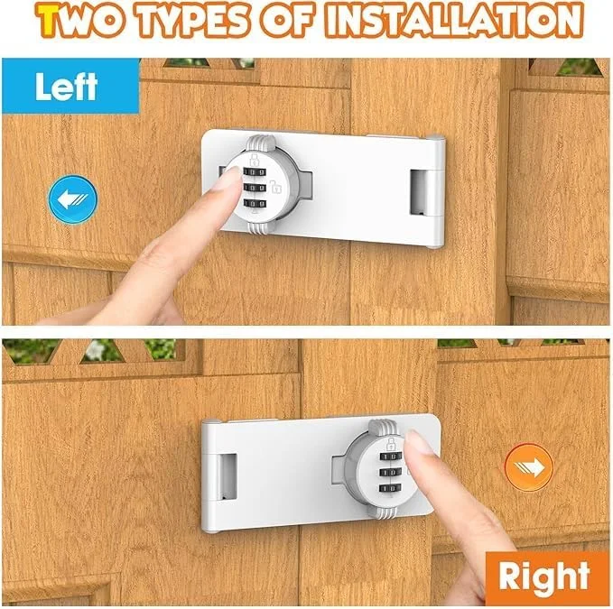قفل ترکیبی کابینت تزویق، قفل کشوی ترکیبی 3 رقمی، قفل درب کشویی بدون کلید 4.5 اینچی برای امنیت خانه برای درهای کوچک، کمدهای قفل دار، یخچال ها، درهای انبار (سفید)