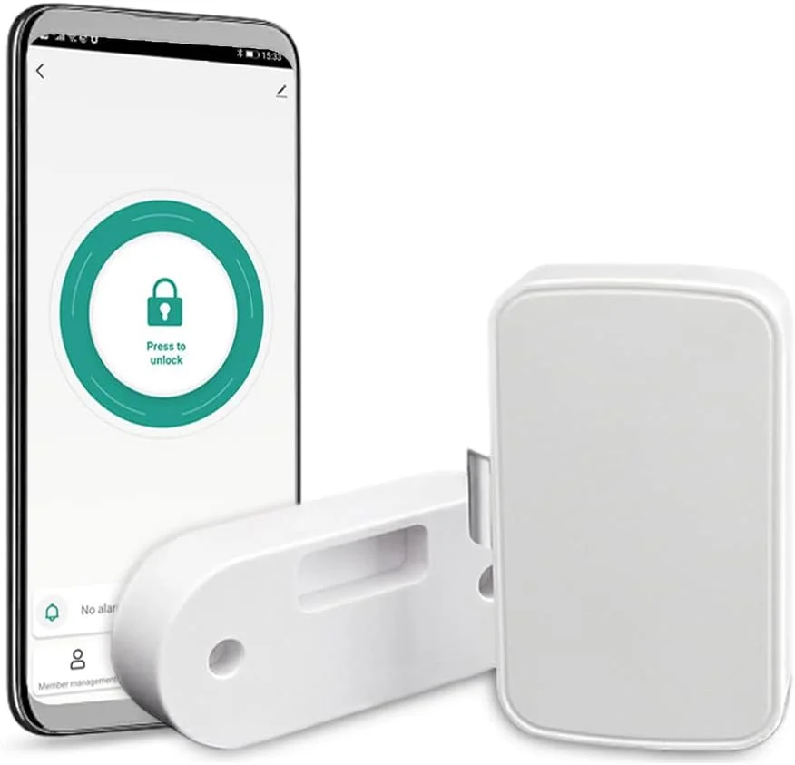 قفل هوشمند فایل کابینت UanTii Tuya، قفل کشو بی سیم بلوتوث بدون کلید نامرئی کنترل برنامه موبایل قفل الکترونیکی برای کشو مبلمان