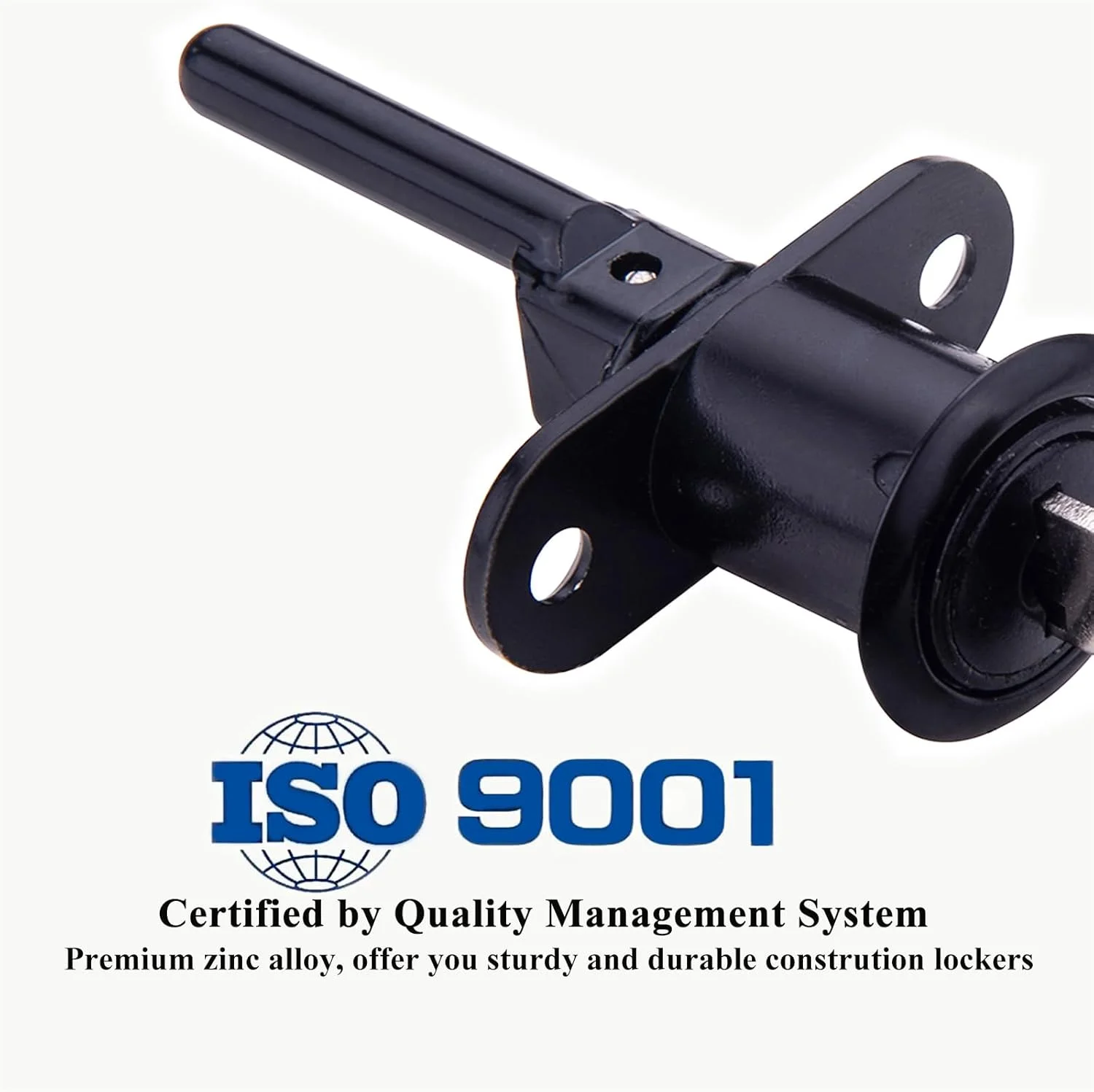 قفل کشو XIEHE 288 به همراه کلید، قفل کشوی مبلمان اداری آلیاژ روی، قفل جایگزین کمد فایل برای کمد مبلمان ویترین، یک عدد 16 میلی متر (مشکی)