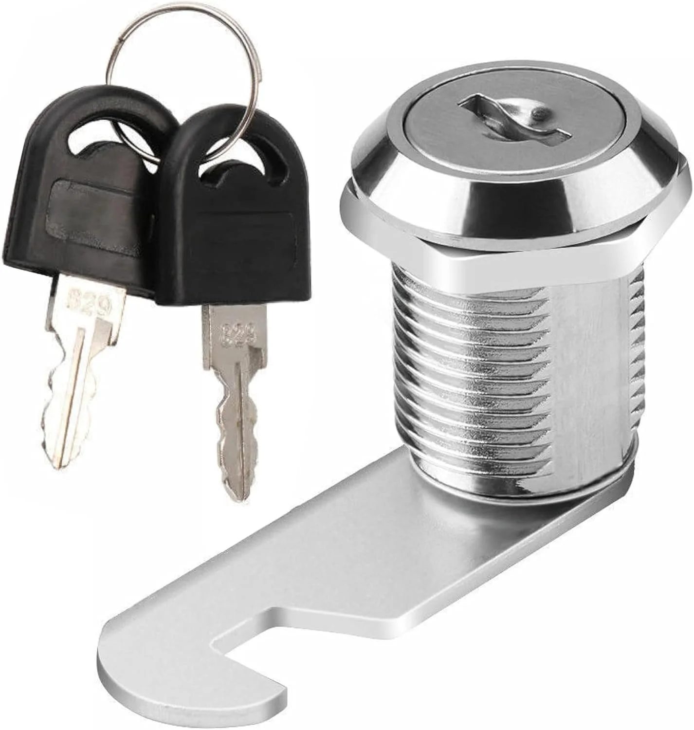 قفل زبانه ای 25 میلی متری VersaMarts برای امنیت کشو همراه با 2 کلید | قفل زبانه فلزی بادوام برای صندوق پستی، کشو، کمد و کابینت