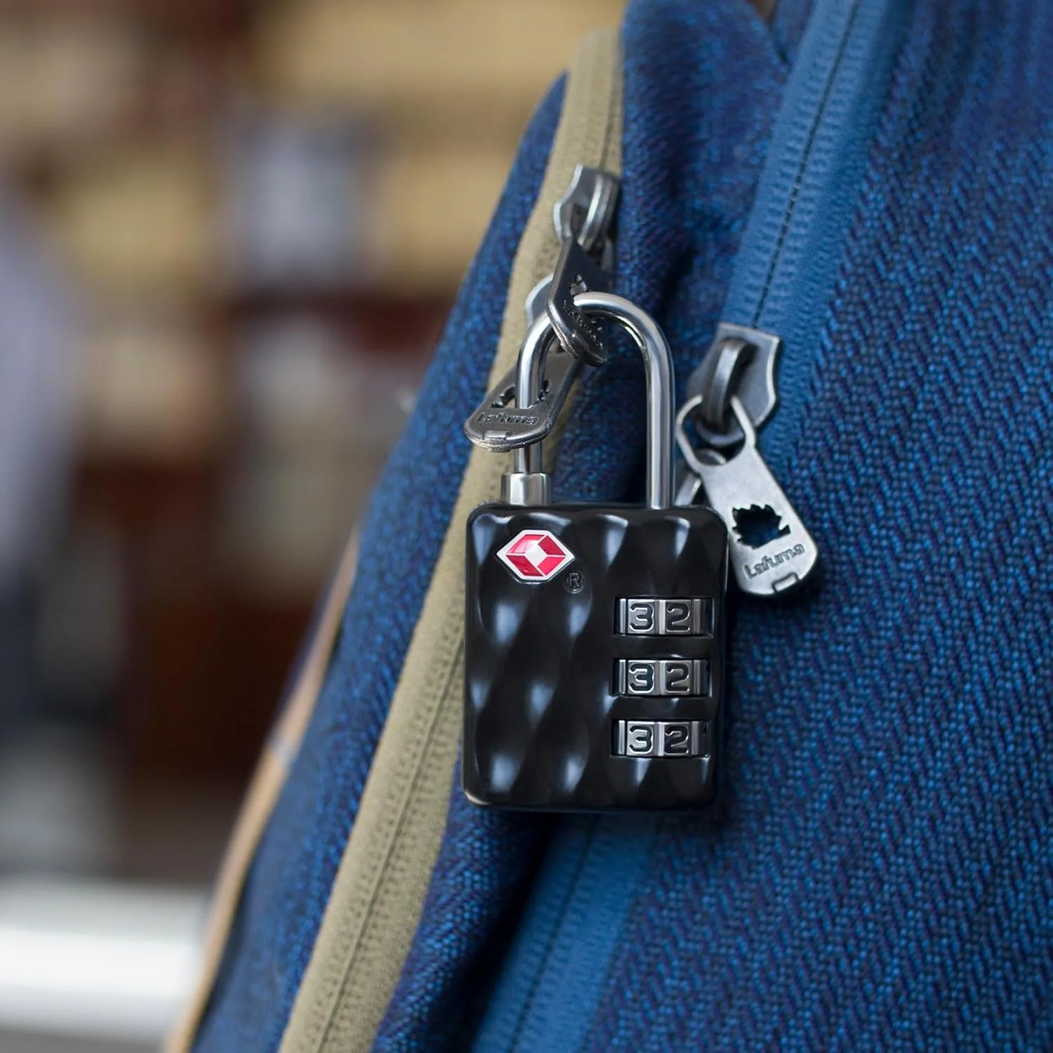 قفل های امنیتی TSA برای چمدان، قفل ترکیبی برای کمد، قفل ترکیبی 3 رقمی کوچک، برای کمد باشگاه، چمدان، جعبه اسلحه، انبار، حصار بیرونی، زیپ (مشکی+مشکی)