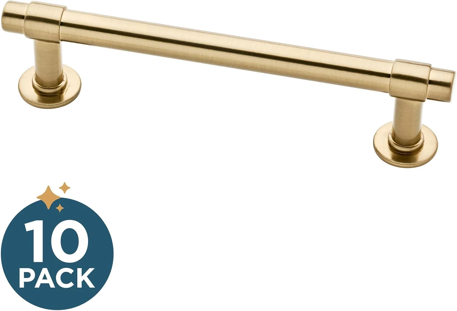 دستگیره کابینت میله ای مستقیم فرانکلین برنج، برنز شامپاین، 102 میلی متر، بسته 10 عددی، P29617Z-CZ-B