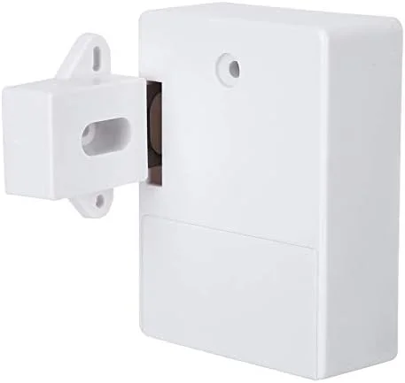 قفل کابینت هوشمند TERRIFI، قفل کابینت کارت RFID الکترونیکی، باز کردن قفل RFID مخفی DIY، برای کمد لباس، سونا، کتابخانه ها، کارخانه ها و قفسه های اداری (سفید)