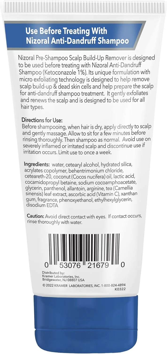 پاک کننده پوست سر قبل از شامپو نیزورال - لایه برداری و تجدید، آماده سازی برای درمان ضد شوره، 142 گرم