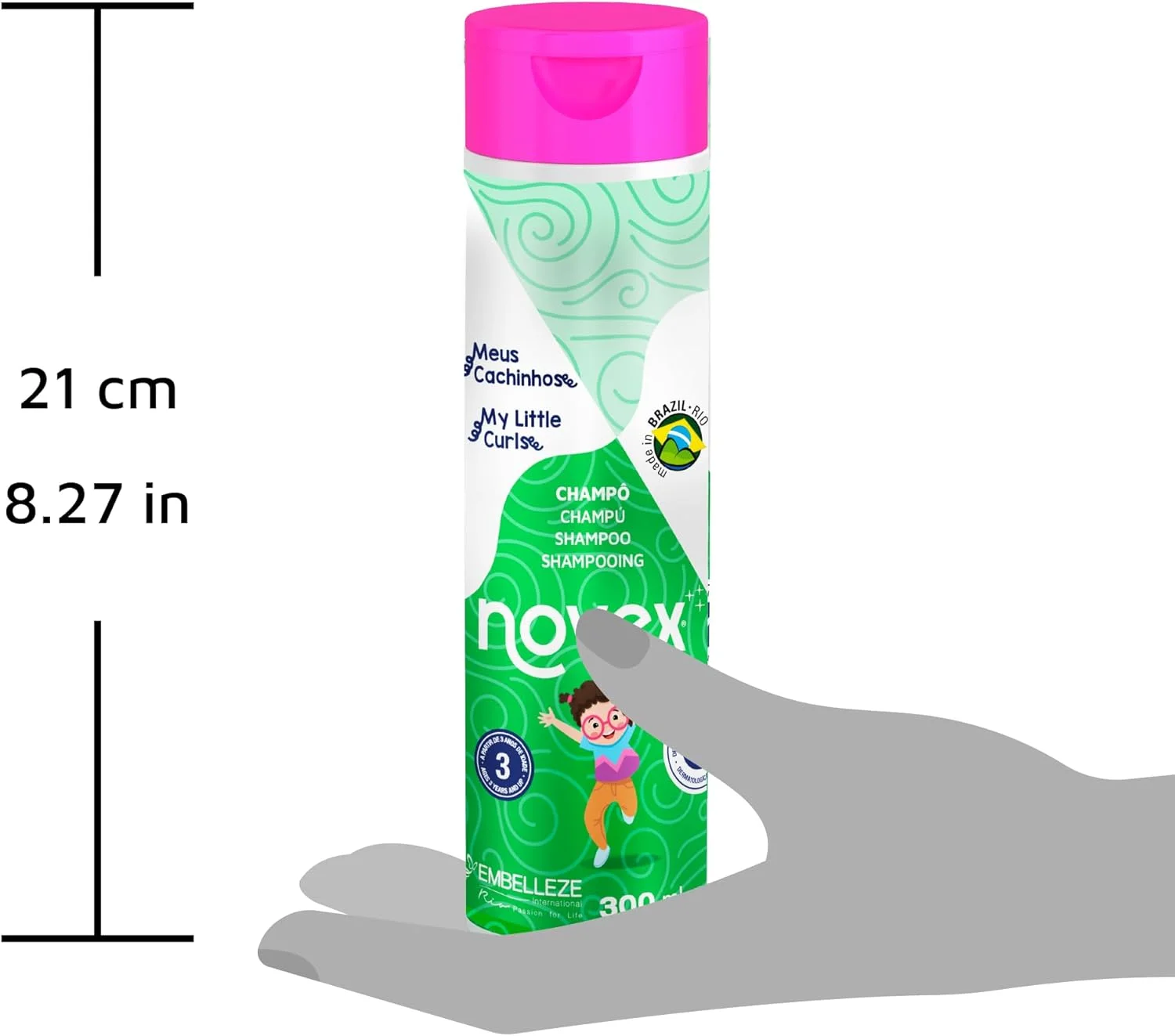 شامپو موهای فر کودک نووکس 300 میلی لیتر