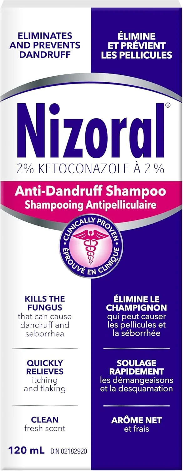 شامپو ضد شوره و خارش سر نیزورال، 120 میلی لیتر (بسته بندی کانادایی)