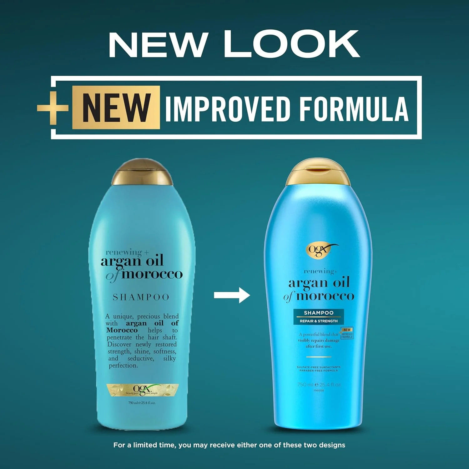 شامپو روغن آرگان مراکشی OGX - تقویت کننده و ترمیم کننده موهای خشک و آسیب دیده - بدون پارابن، بدون سولفات - 750 میلی لیتر شامپو روغن آرگان مراکشی OGX - تقویت کننده و ترمیم کننده موهای خشک و آسیب دیده - بدون پارابن، بدون سولفات - 750 میلی لیتر