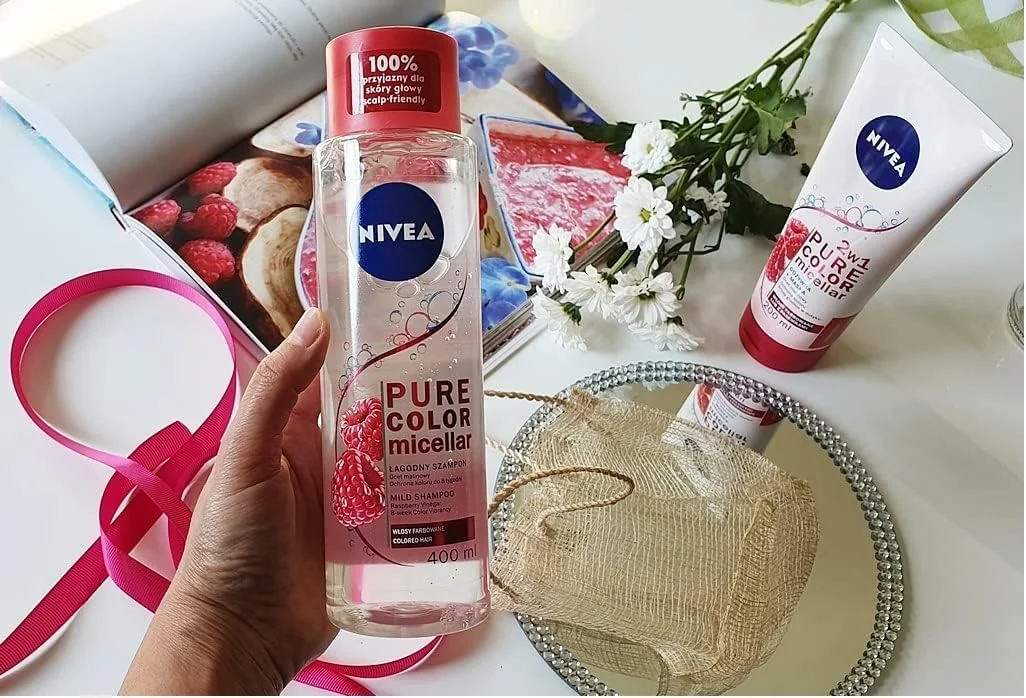 شامپو ملایم میسلار نیوآ مدل Pure Color حجم 400 میلی لیتر شامپو ملایم میسلار نیوآ مدل Pure Color حجم 400 میلی لیتر